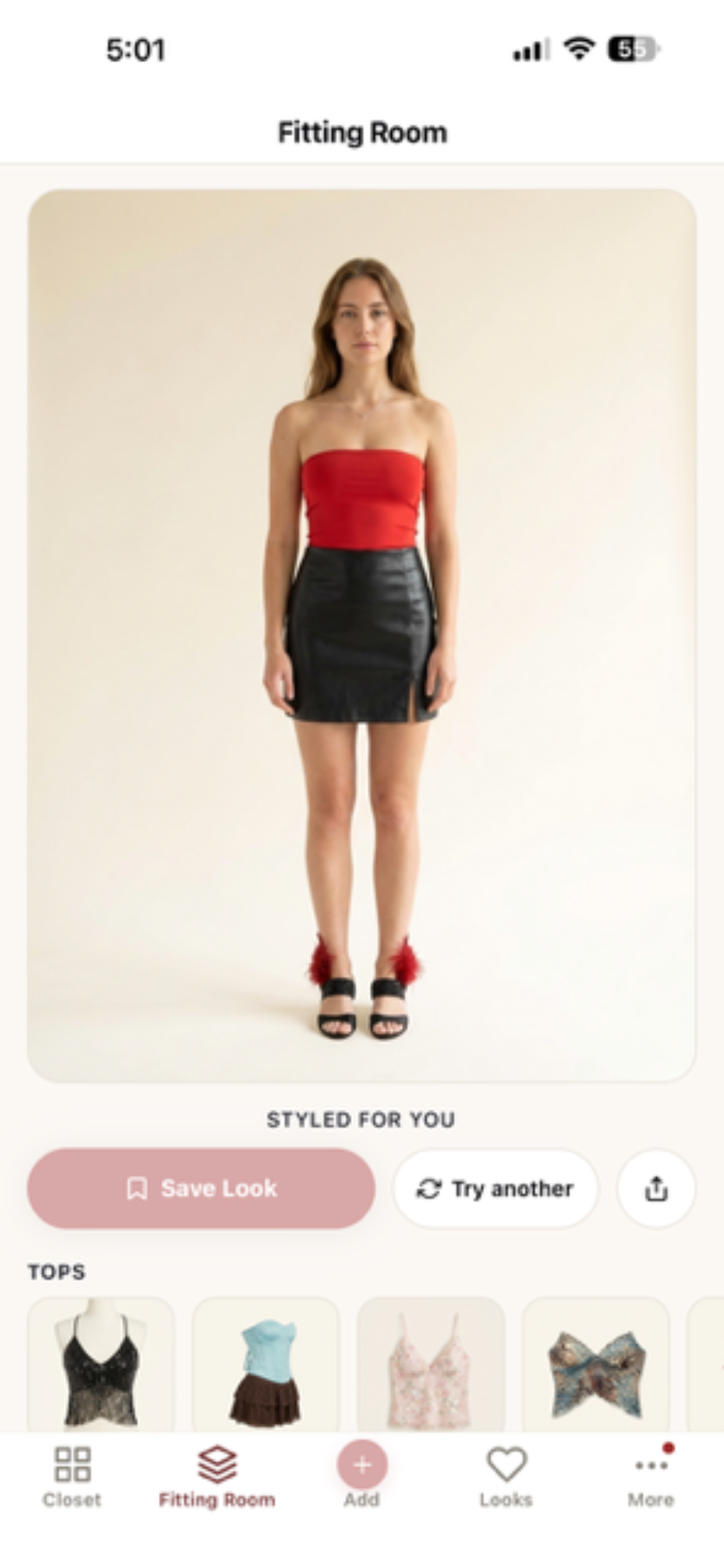 Fitting Room: a styled outfit on your stand-in